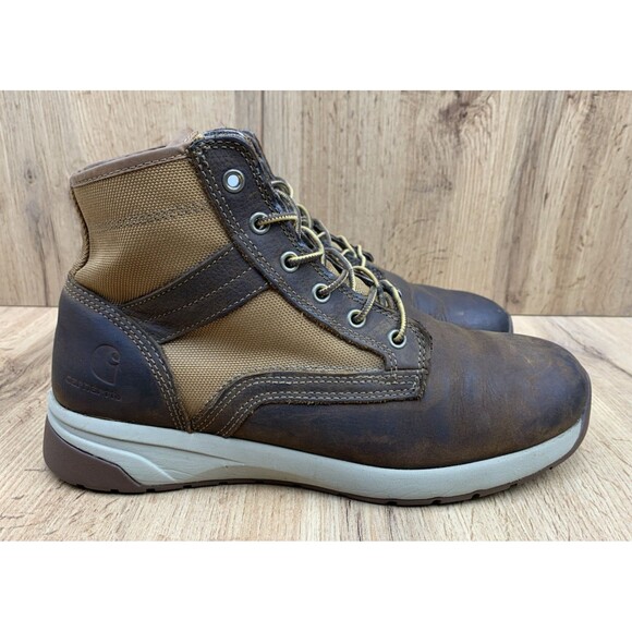 Carhartt Men Lightweight Sneaker Boots Brown Leather & Tan Duck Size 10 M FA5015 main image 13